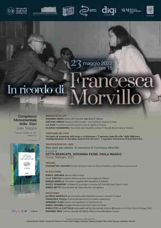 Lunedì 23 maggio in ricordo di Francesca Morvillo, Sala Magna Steri
