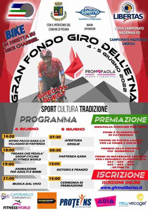Pedara: presentato il Gran Fondo Giro dell’Etna il 4 e 5 giugno