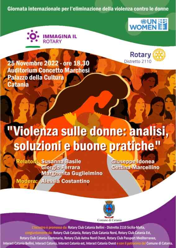 Rotary Club il 25 novembre: “Violenza sulle donne: analisi, soluzioni e buone pratiche”